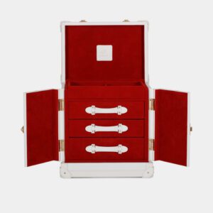 White Trunk Jewelry Box