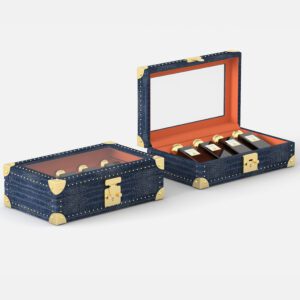 曲线 2 Croc-Embossed Leather Perfume Presentation Case
