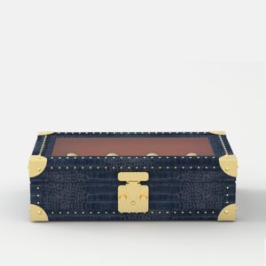 曲线 3 Croc-Embossed Leather Perfume Presentation Case