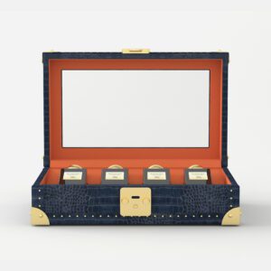 曲线 5 Croc-Embossed Leather Perfume Presentation Case