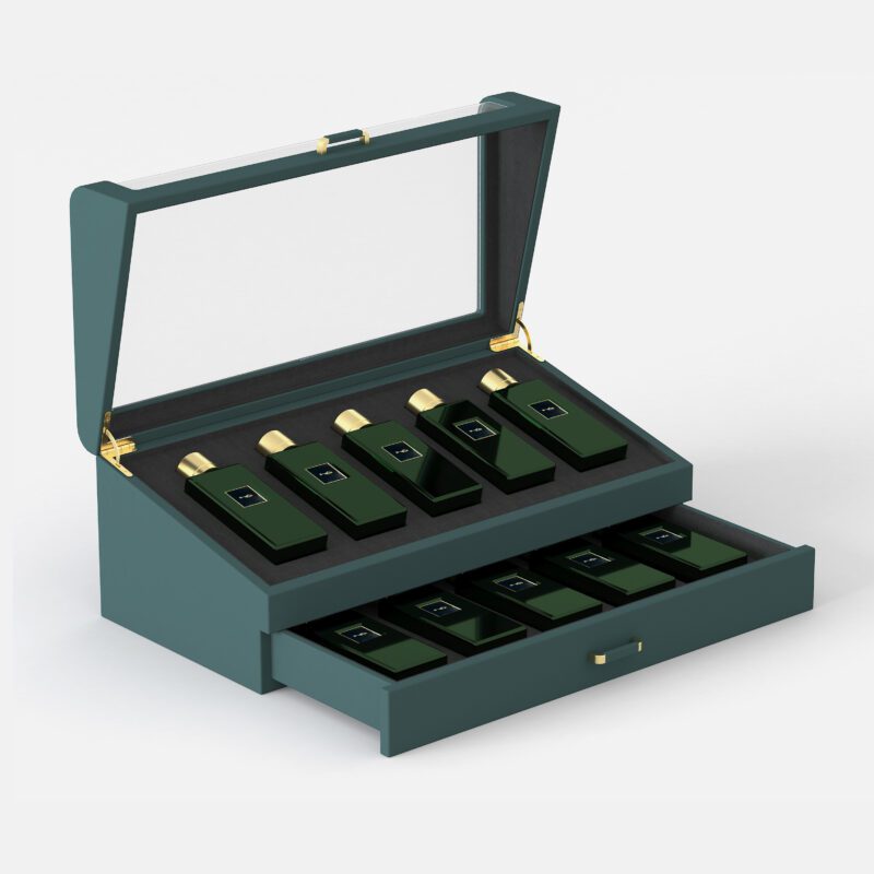 The Grand Fragrance Vault Premium Double-Layer Perfume Showcase