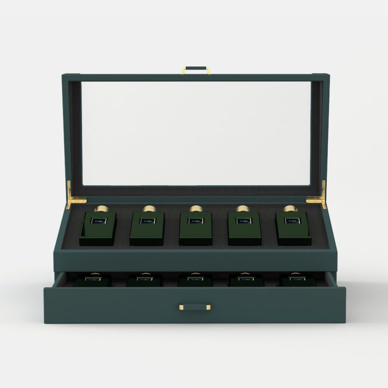 The Grand Fragrance Vault Premium Double-Layer Perfume Showcase