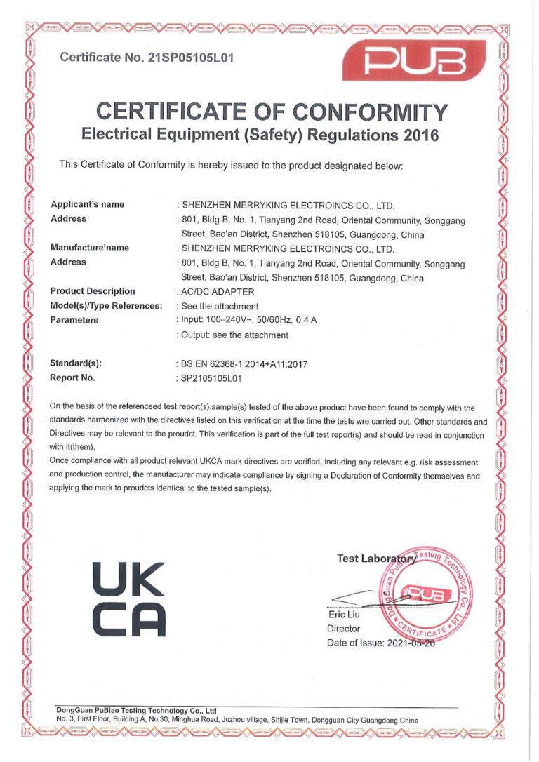 UKCA · Safety