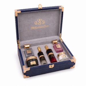 Perfume Gift Set Case in Navy Croco PU – photo 3 Perfume Gift Set Case in Navy Croco PU – photo 3