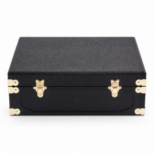 Multi-Bottle Perfume Case in Black and Tan Multi-Bottle Perfume Case in Black and Tan
