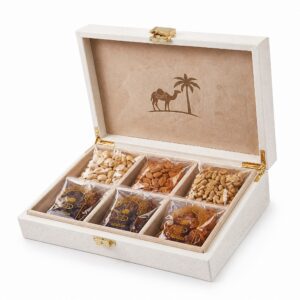 Date and Nut Gift Box with Six Compartments