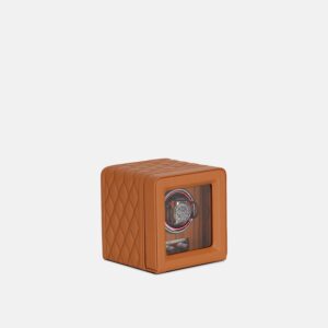 Single Slot Quilted PU Leather Watch Winder