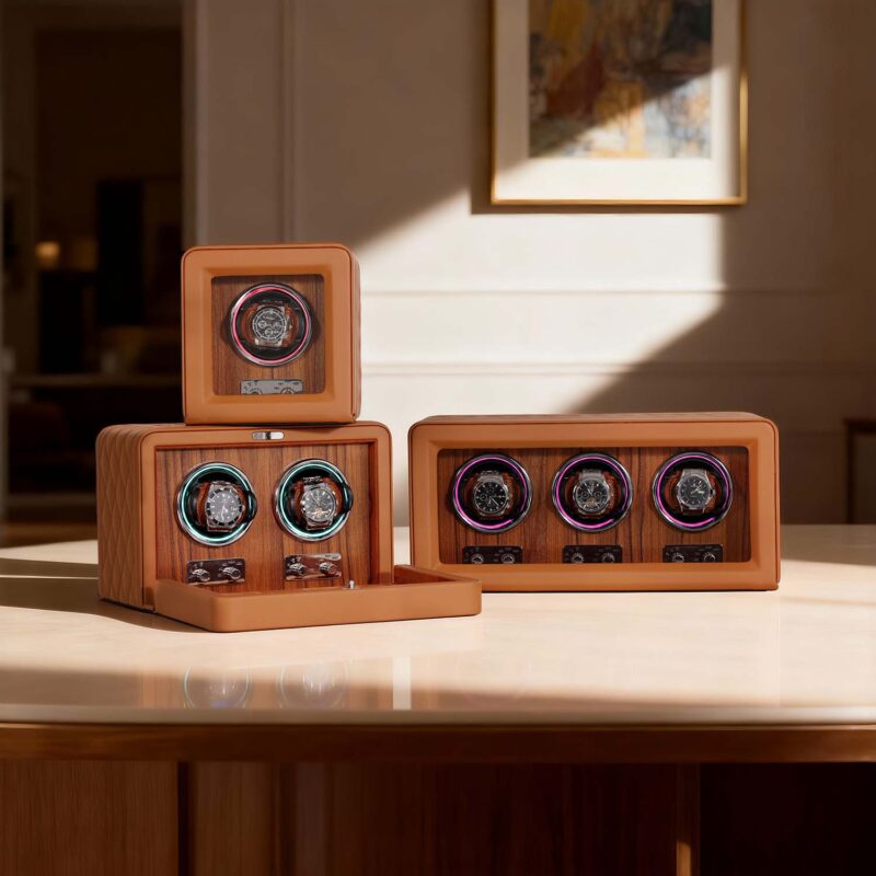 Single Slot Quilted PU Leather Watch Winder