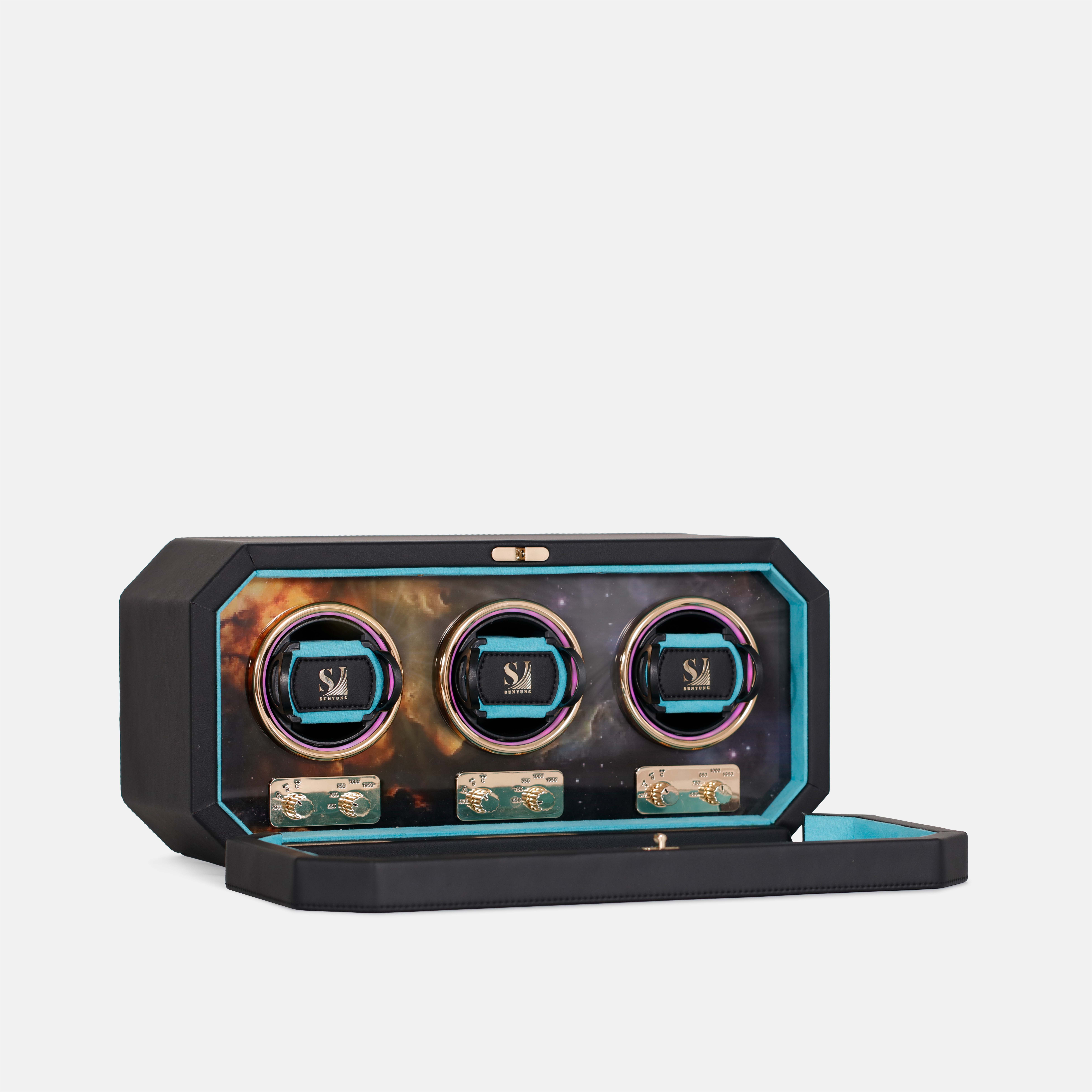 Luxury Triple Galaxy Watch Winder