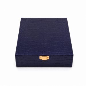 Single Perfume Bottle Box in Navy Croco PU – photo 2 Single Perfume Bottle Box in Navy Croco PU – photo 2