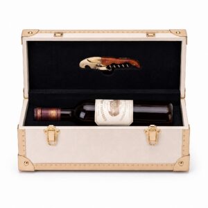 Single Wine Bottle Case with Corkscrew Holder Single Wine Bottle Case with Corkscrew Holder