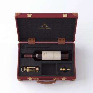 Wine Gift Case with Accessories and Handle
