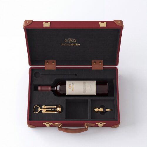 Wine Gift Case with Accessories and Handle